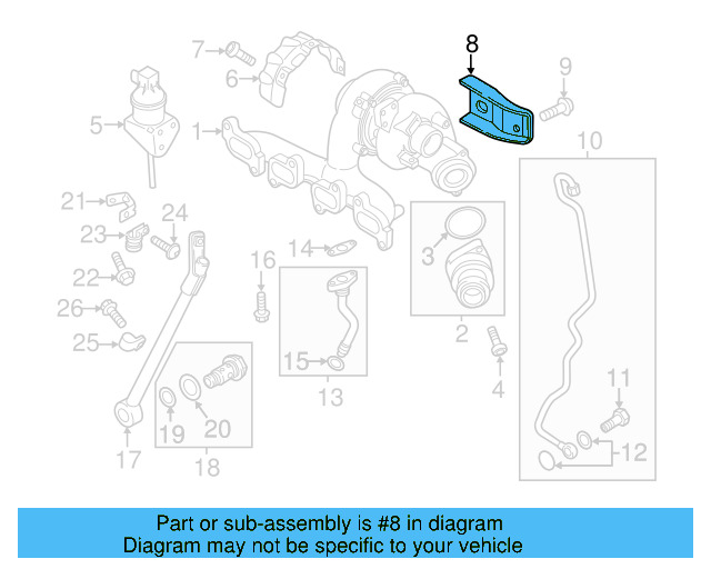 Heat Shield 03L-129-969-AE - View 3