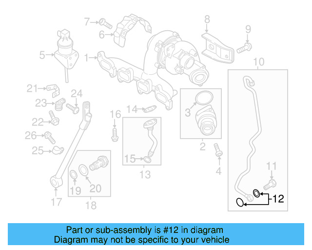Turbocharger Oil Line Gasket N-013-812-3 - View 2