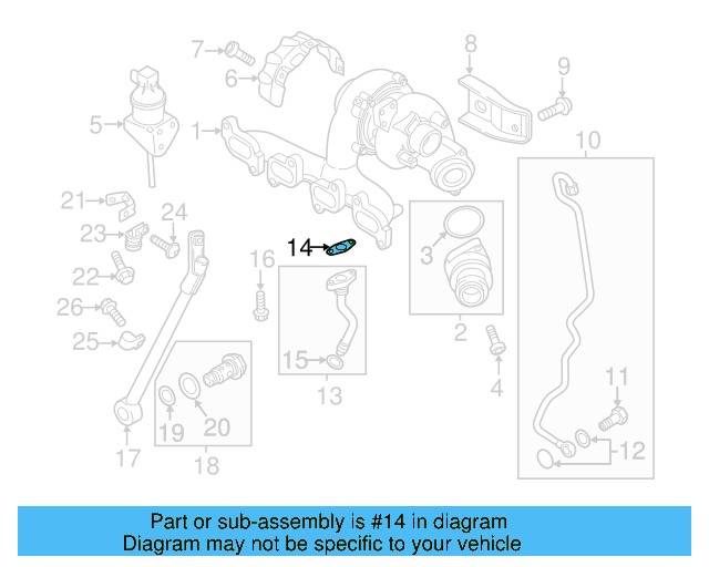 Return Line Gasket 03L-145-757-Q - View 16
