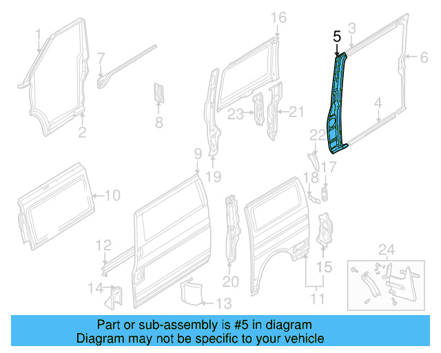 Body Side Panel 701-809-844-B - View 6