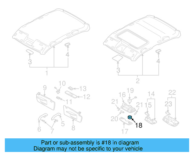 Knob 3B0-959-513-Y20 - View 14