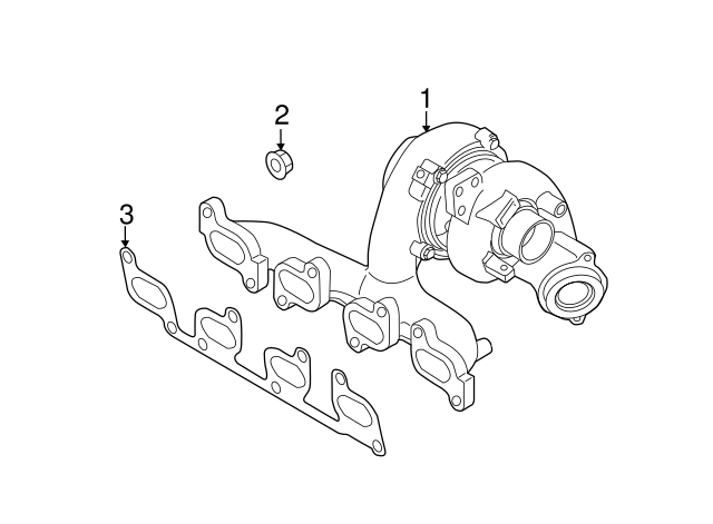 Exhaust Manifold 03L-253-010-J - View 2