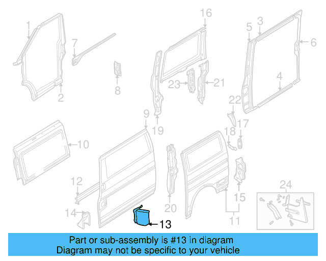 Fuel Door 701-809-905 - View 2