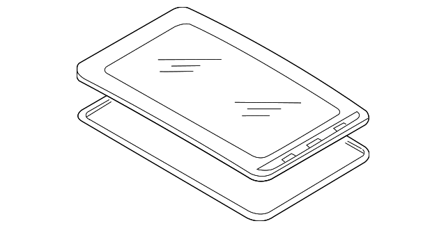 Sunroof Glass 1K6-877-071 - View 12