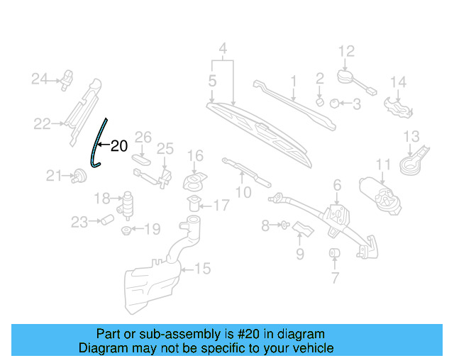 Hose 2D0-955-962 - View 97