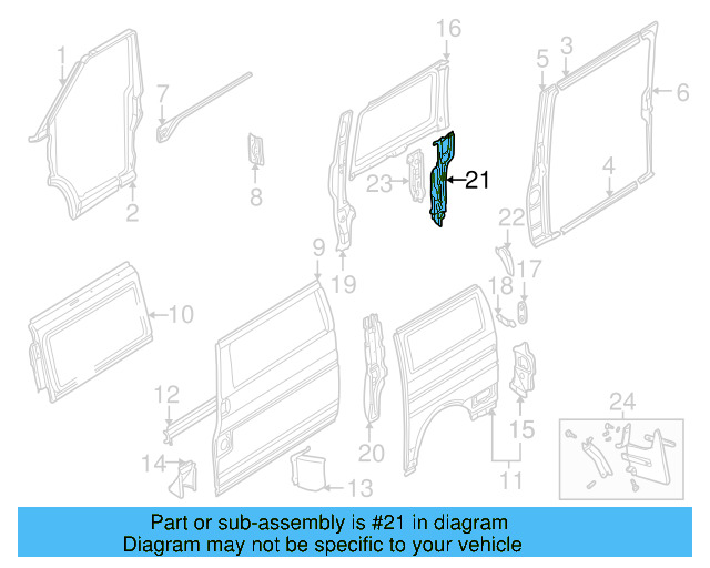 Rear Pillar 7D1-809-027-A