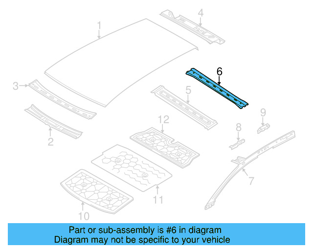 Rear Bow 7P0-817-119 - View 3