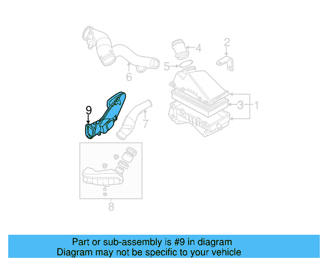Connector Pipe 1C0-133-354 - View 8