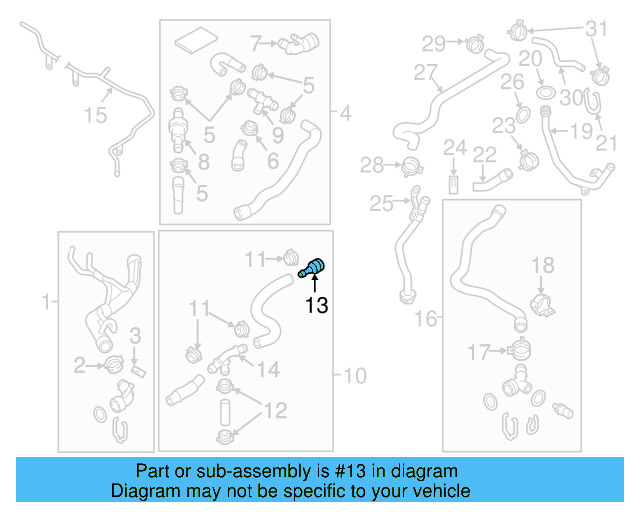 Hose & Tube Assembly Coupling 1K0-122-291-J - View 34