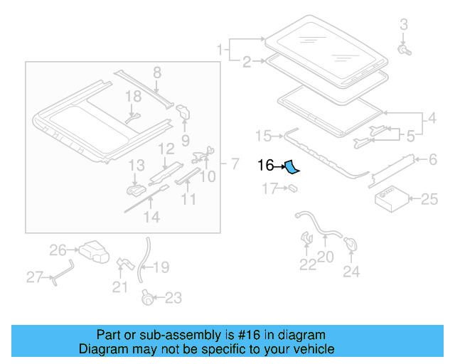 Deflector Mount Kit 8D5-898-671-A - View 50