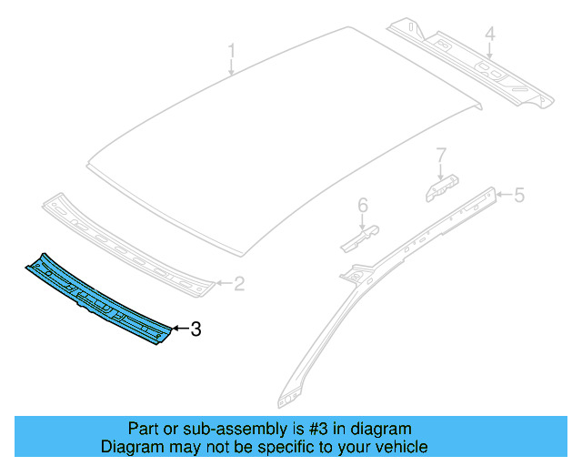 Header Panel 7P0-817-124 - View 5