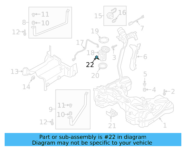 Fuel Gauge Sending Unit 3Q0-919-673-AG - View 3
