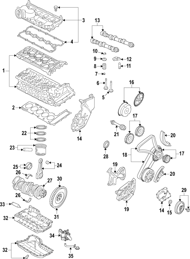 Valve Spring Retainers 06E-109-641-A - View 18