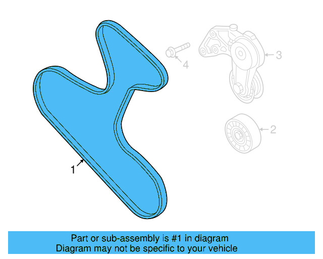 Serpentine Belt 022-145-933-P - View 14