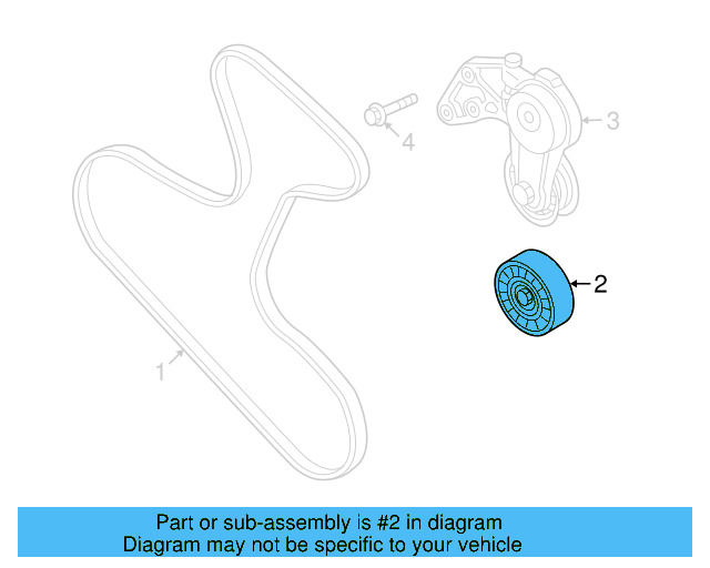 Idler Pulley 022-145-276-A - View 9