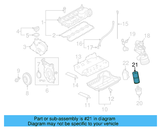 Oil Filter 06D-115-562 - View 40