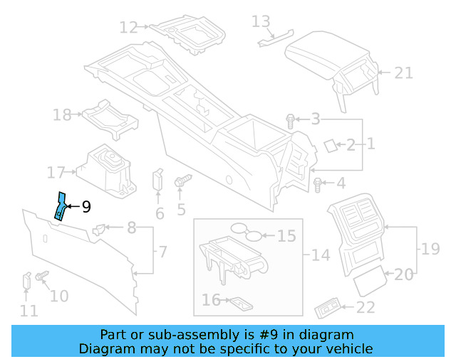 Side Trim Mount Bracket 3G1-863-144-A