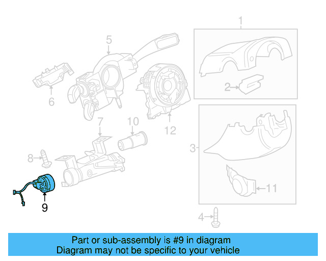 Ignition Switch 1K0-905-849-B - View 48