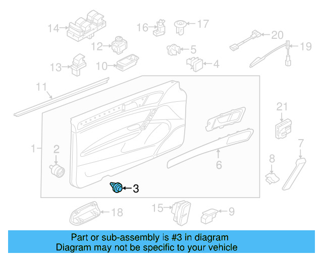 Door Trim Panel Retainer Clip 5G0-868-563 - View 78