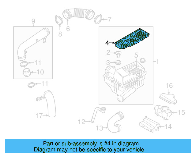 Engine Air Intake Hose Debris Screen 5C0-129-668 - View 20