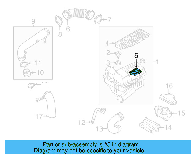 Air Filter 5C0-129-620 - View 25