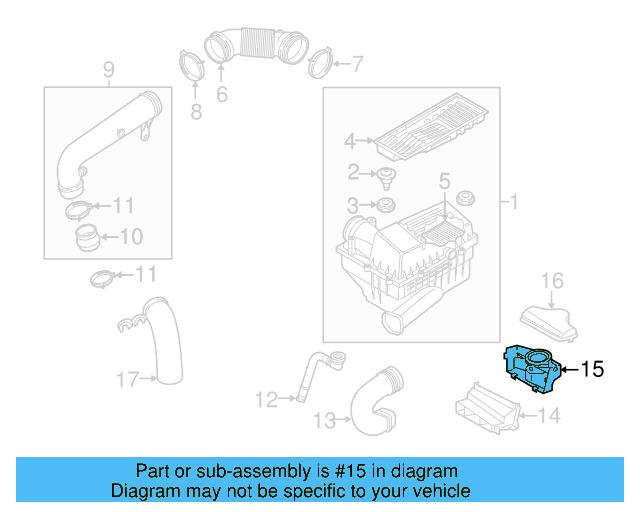Inlet Connector 1K0-805-962-G-9B9 - View 24