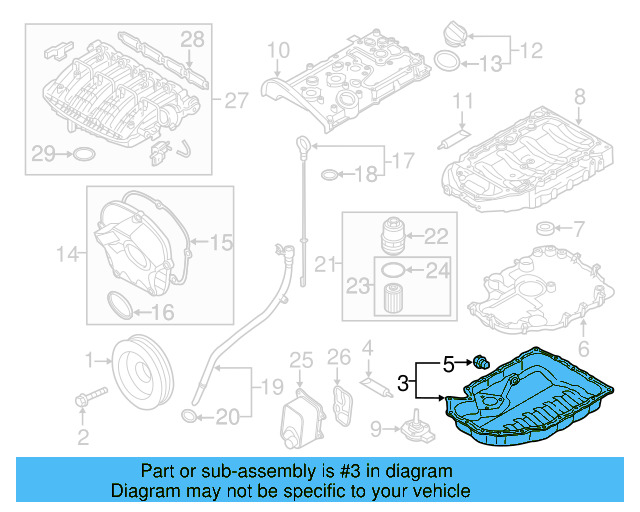 Oil Pan 06J-103-600-AM - View 6