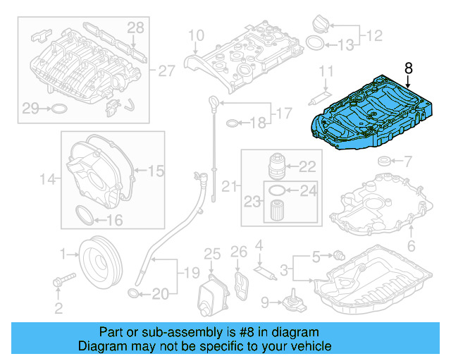 Oil Pan 06K-103-603-BC - View 17