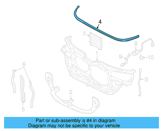 Upper Seal 8D0-121-331 - View 16