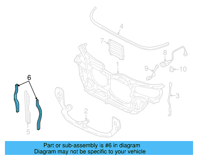 Sealing Strip 4B0-121-221-B - View 7