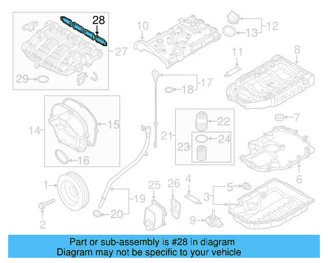 Manifold Gasket 06K-129-717-A - View 32