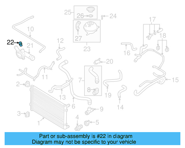 Coolant Temp Sensor 059-919-501-A - View 34