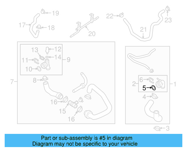 Water Hose Assembly Lower Seal N-907-653-01 - View 17