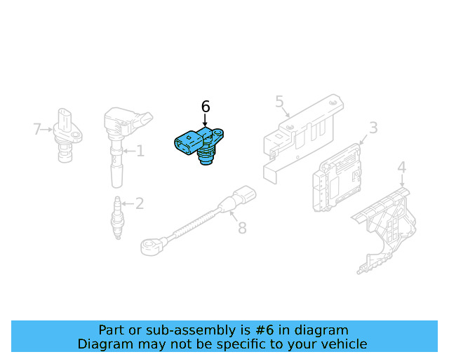 Engine Camshaft Position Sensor 030-907-601-E - View 28