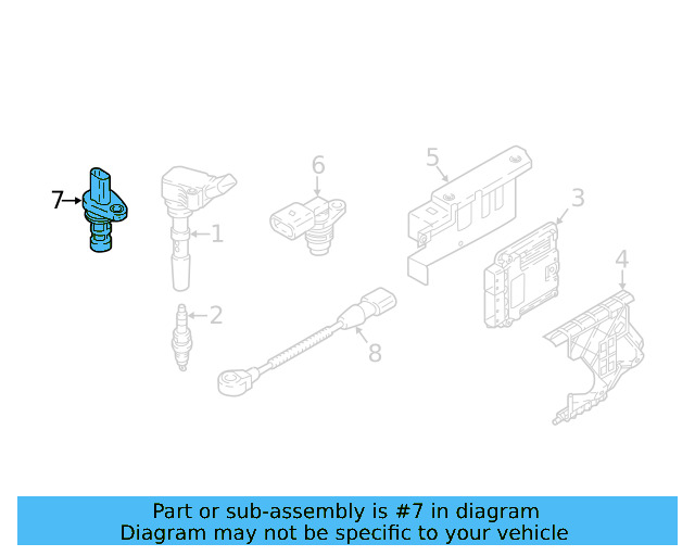Engine Crankshaft Position Sensor 06H-906-433-D - View 24