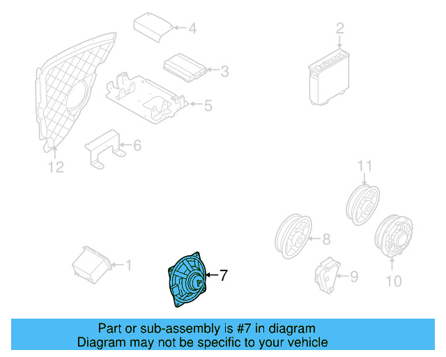 Front Dr Speaker 1K0-035-415 - View 19