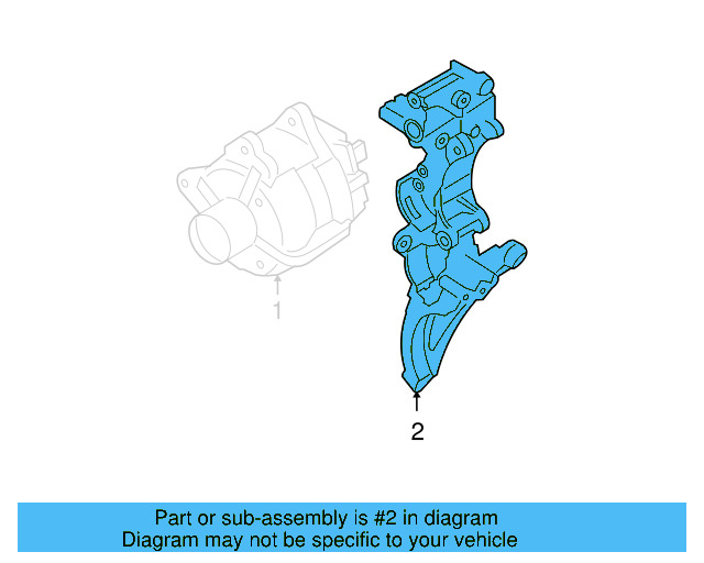 Alternator Bracket 07K-903-141-B - View 6