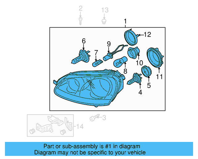 Headlamp Assembly 1K6-941-006-S - View 9