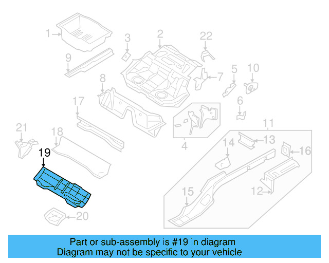 Floor Cross 3C0-803-533-A - View 10