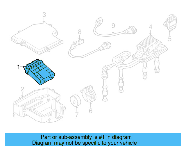 Engine Control Module (ECM) 4B0-997-020-BX