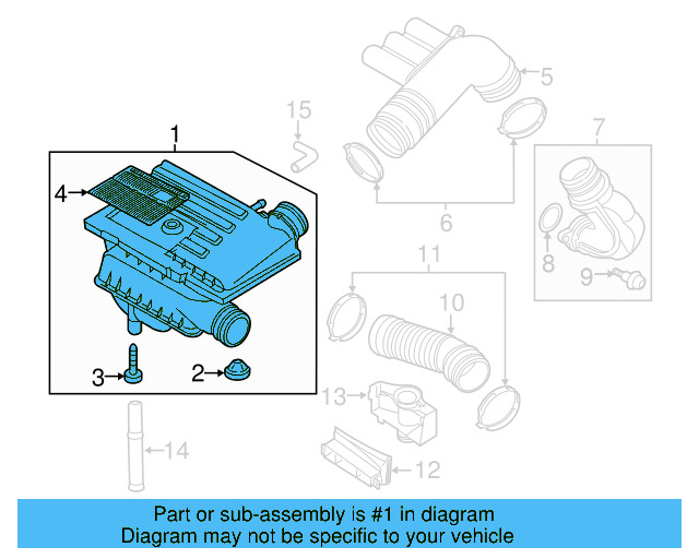 Air Cleaner Assembly 04E-129-611-H - View 4
