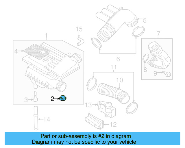Air Cleaner Assembly Grommet 07C-133-588-P - View 9