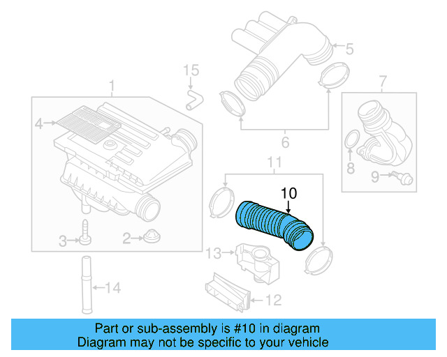 Inlet Duct 1K0-805-971-C-9B9 - View 95