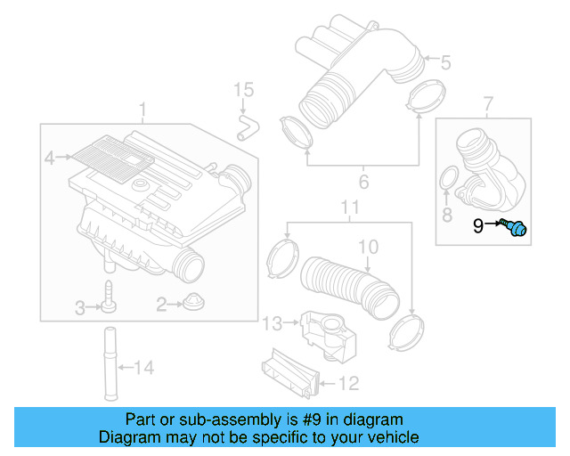 Intake Pipe Bolt WHT-003-261 - View 12