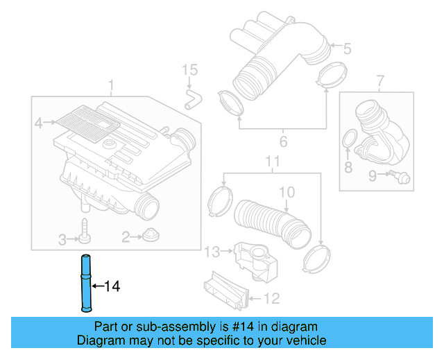 Drain Hose 04E-129-637 - View 8