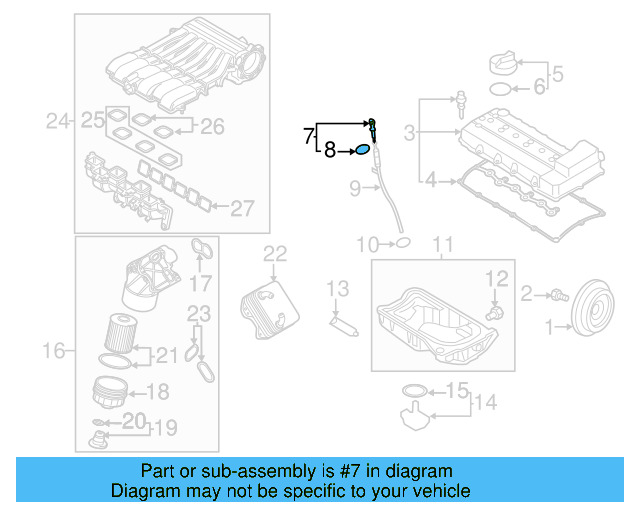Engine Oil Dipstick 022-115-607-AD - View 24