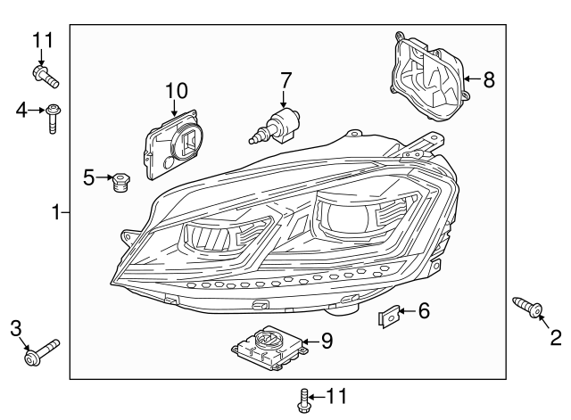 Headlamp Assembly U WHT-006-406 - View 44