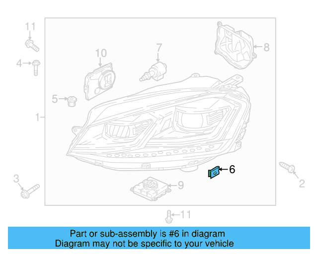 Headlamp Assembly U WHT-006-406 - View 43