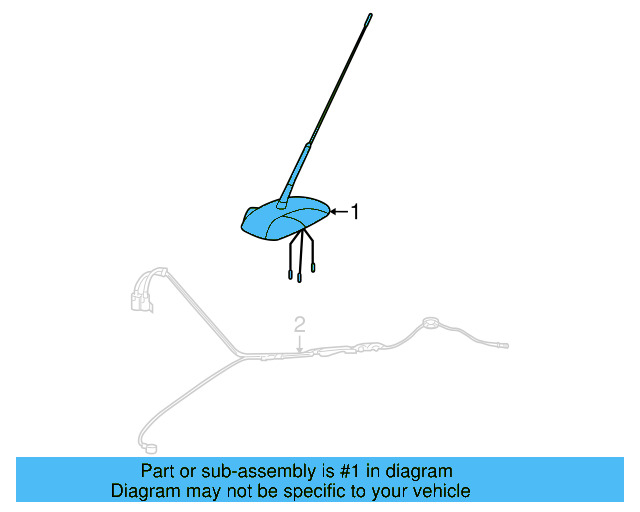ANTENNA ASSY MAST NOT INCLUDED 5C5-035-501 - View 4