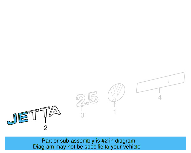 Deck Lid Emblem 1KM-853-431-A-6U5